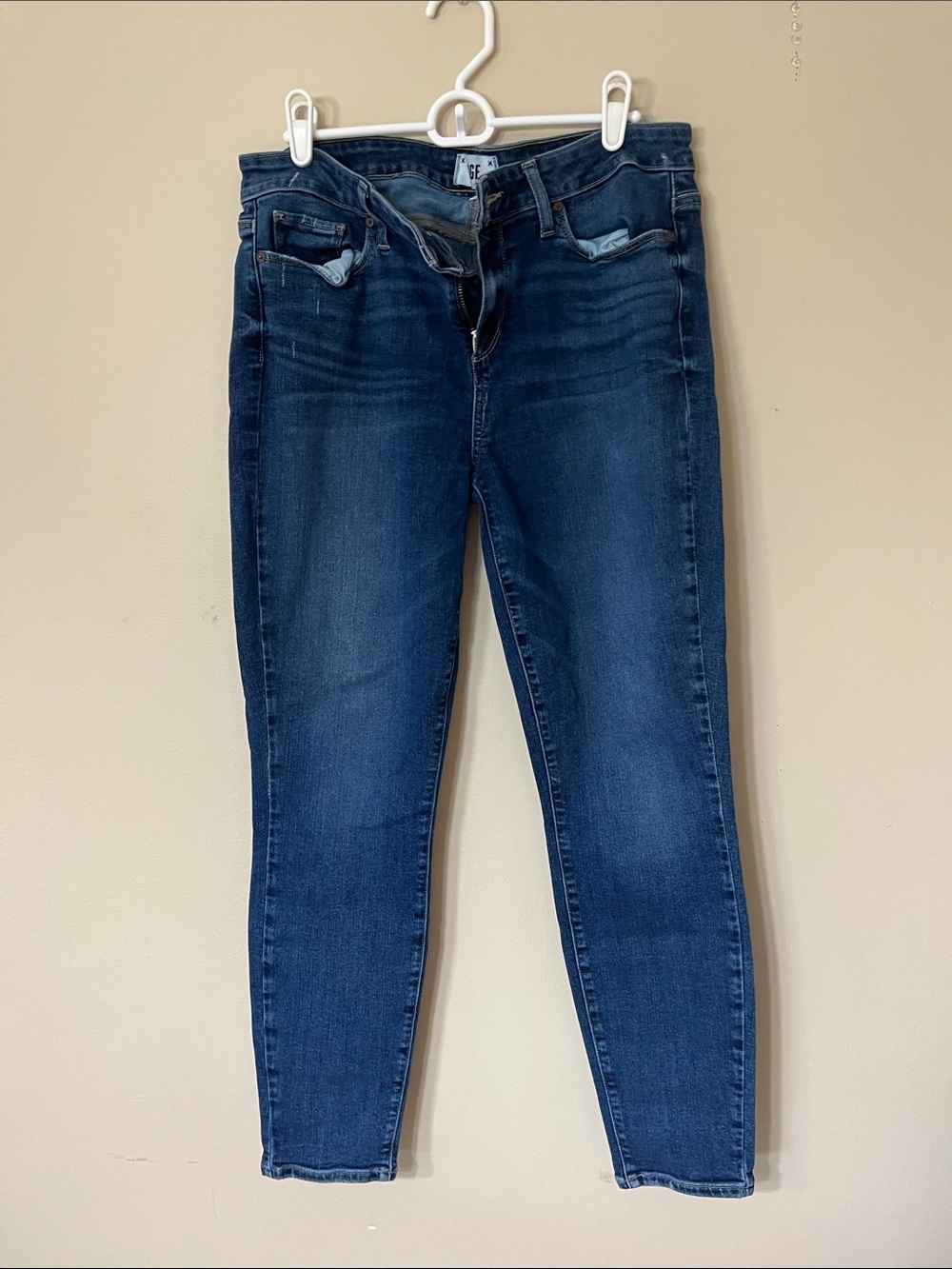 PAIGE Dark Blue Skinny Jeans